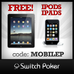 Free iPad/iPod at Switch Poker